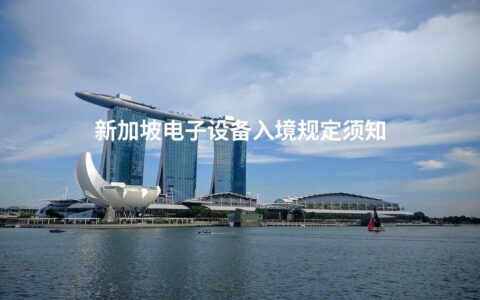 新加坡电子设备入境规定须知