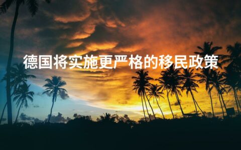 德国将实施更严格的移民政策