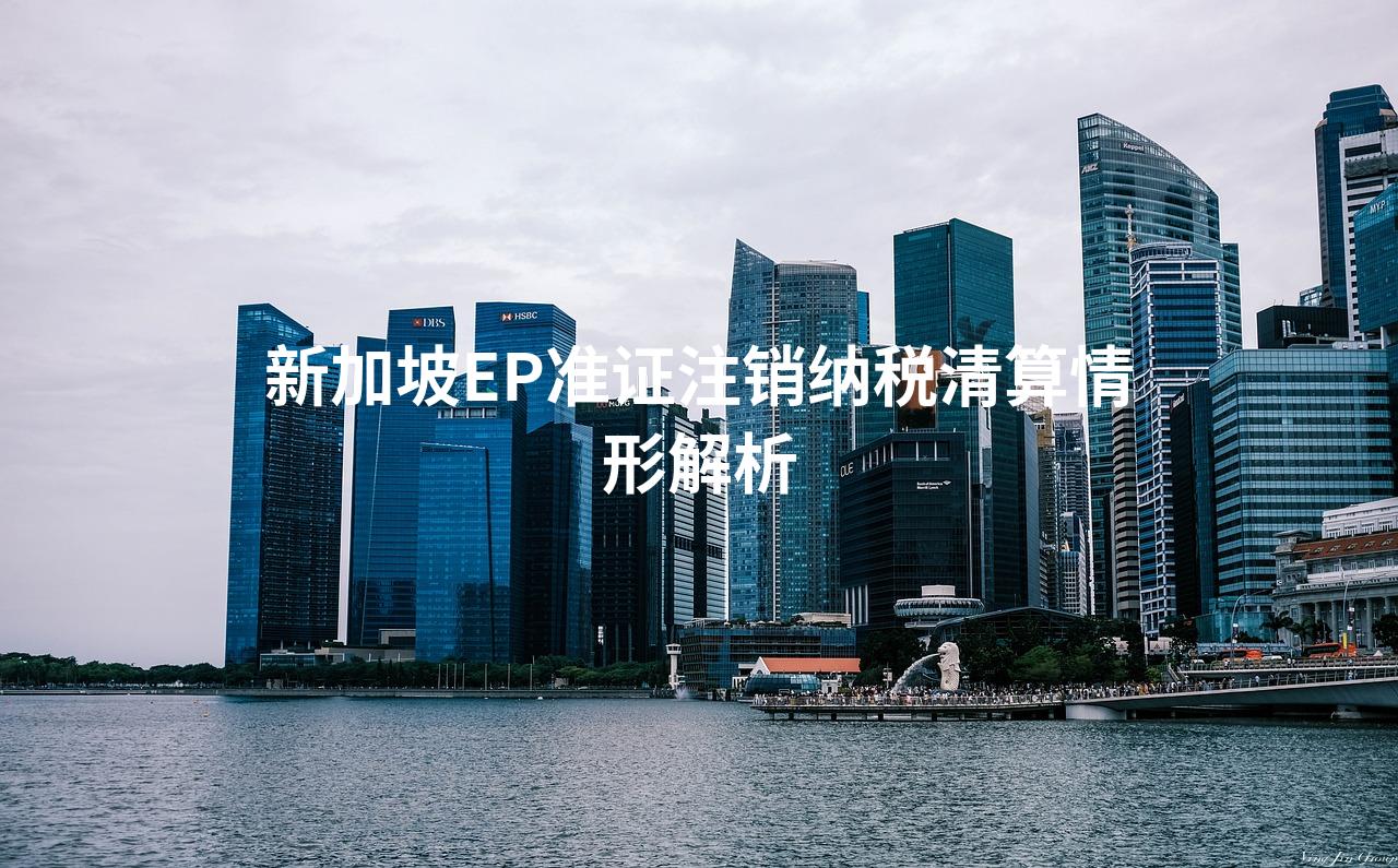 新加坡EP准证注销纳税清算情形解析