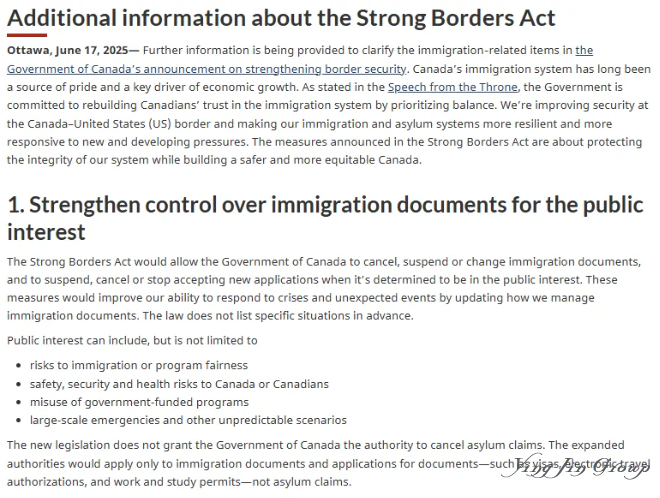 加拿大临时居民新政变革 