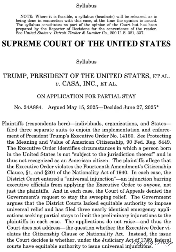 美国出生公民权危矣！