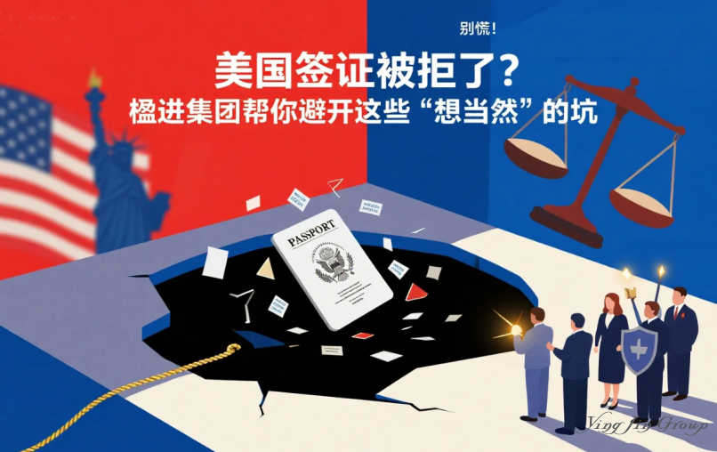 美国签证被拒了？别慌！楹进集团帮你避开这些“想当然”的坑