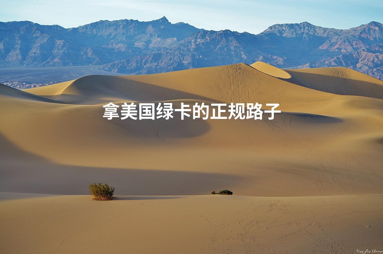 拿美国绿卡的正规路子