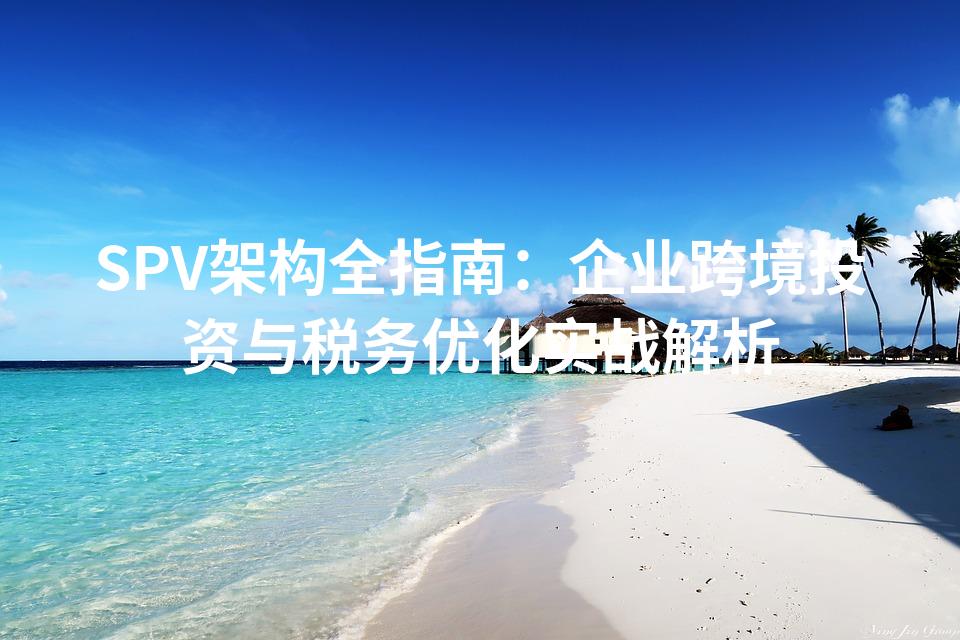 SPV架构全指南：企业跨境投资与税务优化实战解析