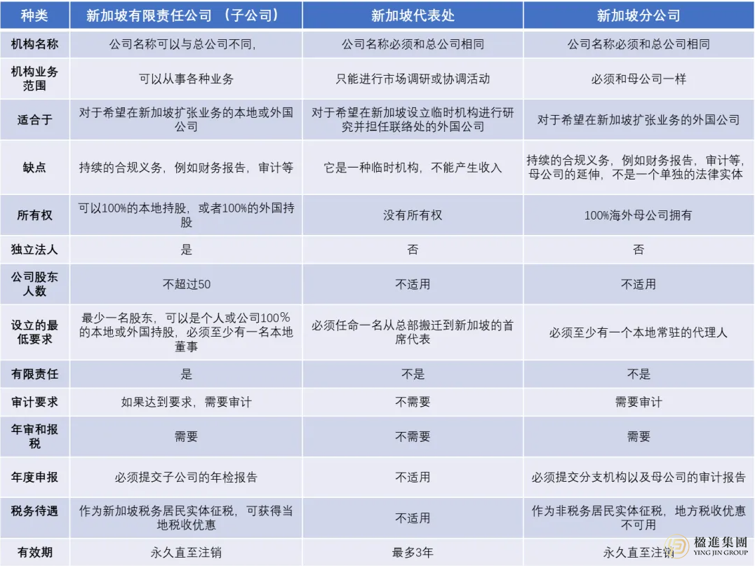 有限责任公司（子公司）、代表处和分公司的区别